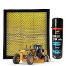 Kit Filtro Cabine Compatível Com Máq Cat 120k E Higienizador Kit Filtro Cabine Compatível Com Máq Cat 120k E Higienizador