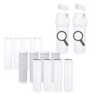 Kit Filtro Cavalete Caixa Agua 2 Carcaças 12 Refis Micra 5 Branco N/a Kit Filtro Cavalete Caixa Agua 2 Carcaças 12 Refis Micra 5 Branco N/a