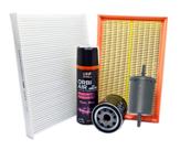 Kit filtro de ar oleo e combustivel polo motor ea111 1.6 flex 2004 2005 2006 2007 2008