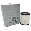 Kit Filtro HEPA e Saco Coletor Compatível com Extratora WAP Carpet Cleaner Pro 30 FW008228 FW008229