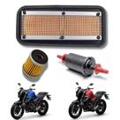 Kit Filtro Óleo + Combustível + Ar Fazer Fz25 2018 - 2025