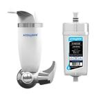 Kit Filtro Purificador de Agua Premium Parede Acquabios 1006-0040 Branco + 1 Refil Extra 1005-0019