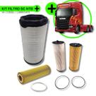 Kit Filtro Scania NTG 2019... 1 Ar + 2 Combustível + 1 Lubrificante