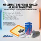 Kit Filtros Ar Combustivel e Óleo Corsa Agile Montana Tigra Acdelco