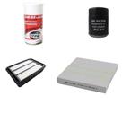 Kit Filtros Ar Motor Cabine Filtro Oleo Wega Outlander 2008 A 2013 Weg 13.0087