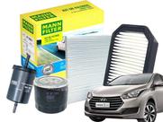 Kit Filtros HB20 1.6 16v 2013 a 2019 - Ar Comb Óleo Cabine