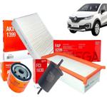 Kit Filtros Renault Captur 2.0 16v 2017 2018 2019 2020 2021 WEGA / FRAM