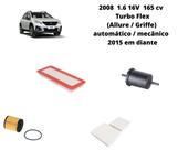 Kit filtros revisão peugeot 2008 1.6 thp turbo