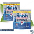 Kit Finish Detergente em Tablete para Lava Louças 26tabs Original Limpeza Profunda Contra Gordura