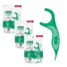 Kit Fio Dental com Haste Flosser Gum Forquilha Verde Sabor Menta 120 Unidades
