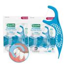 Kit Fio Dental com Haste Gum Flosser Multiple Action para Gengivas Sensíveis 80 Unidades Kit Fio Dental com Haste Gum Flosser Multiple Action para Gengivas Sensíveis 80 Unidades