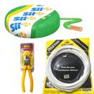 Kit FIo Flexivel Verde Sil 4mm + Passa Fio 20M + Alicate Tramontina 6" Polegadas