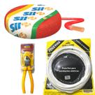 Kit FIo Flexivel Vermelho Sil 4mm + Passa Fio 20M + Alicate Tramontina 6" Polegadas