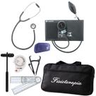 Kit Fisioterapia Completo Bic Com Esfigmo Esteto Goniometro e adipometro COR:PRETO