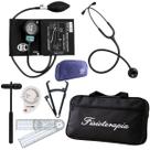 Kit Fisioterapia Completo Bic Com Esfigmo Esteto Goniometro e adipometro COR:PRETO Kit Fisioterapia Completo Bic Com Esfigmo Esteto Goniometro e adipometro COR:PRETO