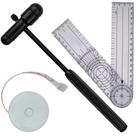 Kit Fisioterapia Goniometro Grande Martelo Buck Estagio