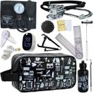 Kit Fisioterapia Necessaire Estampada Goniometro Martelo Buck Fita Imc Oxímetro