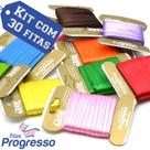 Kit Fita de Cetim para Bordar - 30 cores