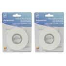 Kit Fita Dupla Face De Espuma 1,8 cm x 3 Metros Com 2 Rolos Kit Fita Dupla Face De Espuma 1,8 cm x 3 Metros Com 2 Rolos