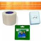 Kit Fita eletrica 20a 3 Pistas 8 metros + Conector + Tomada 10A