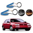 Kit Fitas Led DRL Farol + Seta 12v 45cm Golf Alemão 1992 1993 1994 1995 1996 1997 1998