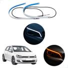 Kit Fitas Led DRL Farol + Seta 12v 45cm Golf MK7 2014 2015 2016 2017