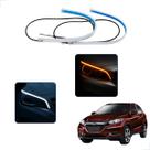 Kit Fitas Led DRL Farol + Seta 12v 45cm Honda HR-V 2016 2017 2018 2019 2020 2021 2022 2023