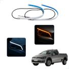 Kit Fitas Led DRL Farol + Seta 12v 45cm Saveiro G6 2013 2014 2015 2016 2017 2018 2019 2020 2021 2022