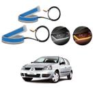 Kit Fitas Led DRL Farol + Seta 12v 60cm Clio 1999 2000 2001 2002 2003 2004 2005 2006 2007 2008 2009 2010 2011