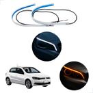 Kit Fitas Led DRL Farol + Seta 12v 60cm Gol G6 2013 2014 2015 2016
