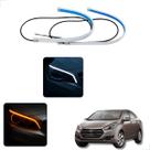 Kit Fitas Led DRL Farol + Seta 12v 60cm HB20S 2012 2013 2014 2015 2016 2017 2018 2019 2020 2021 2022 2023