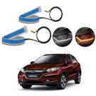 Kit Fitas Led DRL Farol + Seta 12v 60cm Honda HR-V 2016 2017 2018 2019 2020 2021 2022 2023