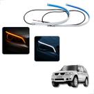 Kit Fitas Led DRL Farol + Seta 12v 60cm Pajero TR4 2003 2004 2005 2006 2007 2008 2009 2010 2011 2012 2013 2014 2015