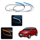 Kit Fitas Led DRL Farol + Seta 12v 60cm Palio 1996 1997 1998 1999 2000 2001 2002 2003 até 2018