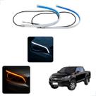 Kit Fitas Led DRL Farol + Seta 12v 60cm S10 1995 1996 1997 1998 1999 2000 2001 2002 2003 2004 2005 2006 2007 até 2022