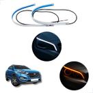 Kit Fitas Led DRL Farol + Seta 12v 60cm Tucson 2004 2005 2006 2007 2008 2009 2010 2011 2012 2013 2014 2015 até 2022