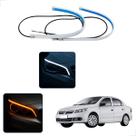 Kit Fitas Led DRL Farol + Seta 12v 60cm Voyage 2008 2009 2010 2011 2012