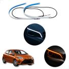 Kit Fitas Led DRL Farol + Seta 12v 60cm Yaris 2018 2019 2020 2021 2022 2023