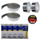 Kit Fitas Refrigeração 2 Elastomérica+ 2 Alumínio+ 4 Pvc *