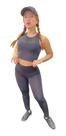 Kit Fitness Top Com Bojo E Legging Cintura Alta Conjunto K03