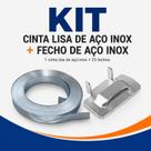 Kit Fixação: 1 Cinta Inox + 25 Fechos de Aço Inoxidável Resistente Kit Fixação: 1 Cinta Inox + 25 Fechos de Aço Inoxidável Resistente