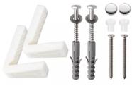 Kit fixação lateral bacias / vasos e bidês completo e cromado cód. 132 - SOS METAIS SANITÁRIOS