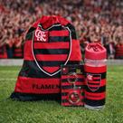 Kit Flamengo Mochila Saco Com Chaveiro Torcedor Flamengo