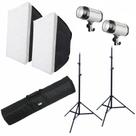 Kit Flash Estúdio Godox 500 W Mini Pioneer 250di 220v - Duplo Kit Flash Estúdio Godox 500 W Mini Pioneer 250di 220v - Duplo