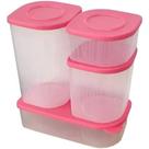 kit Flesch Box 4 peças Tupperware original