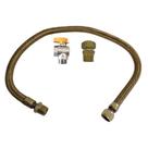 Kit Flexível p/ Fogão 60 CM Dako Macho+ Registro Ang. M/F Kit Flexível p/ Fogão 60 CM Dako Macho+ Registro Ang. M/F