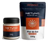 KIT Flor de Sal Netuno Pote 150g mais Refil 150g