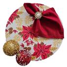 Kit Flor Natal Nude 4 Lugares Capa Sousplat Guard. Anel PG Kit Flor Natal Nude 4 Lugares Capa Sousplat Guard. Anel PG