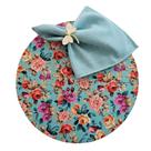 Kit Floral Azul 10 Lugares Capa Sousplat Base Guardanapo PG
