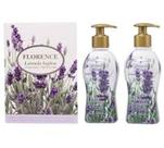 Kit Florence Lavanda Inglesa - Contém 01 sabonete cremoso 300ml + )1 loção hidratante 300ml